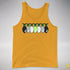 Agender Pride Christmas Lights Premium Tank Top - Gold