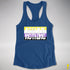 Assume Nothing Nonbinary Pride Flag Racerback Tank - Royal