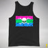 Polysexual Pride Pirate Flag Premium Tank Top - Black