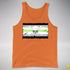 Agender Pride Pirate Flag Premium Tank Top - Orange