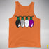 Asexual Pride Christmas Lights Premium Tank Top - Orange