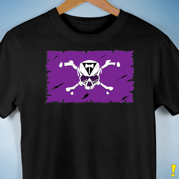 Lesbian Labrys Pride Pirate Flag Premium Unisex T-Shirt - Black