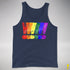 LGBTQ Pride Exclamation Points Premium Tank Top - Navy