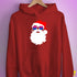 Santa Claus Bisexual Pride Flag Sunglasses Hoodie - Red