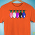 Genderfluid Pride Christmas Lights Premium Unisex T-Shirt - Orange