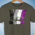 Asexual Pride Exclamation Points Premium Unisex T-Shirt - Army