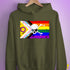 Intersex Inclusive Progress Pride Pirate Flag Hoodie - Army