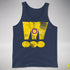 Intersex Pride Grunge Exclamation Points Premium Tank Top - Navy