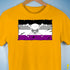 Asexual Pride Pirate Flag Premium Unisex T-Shirt - Gold