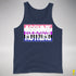 Assume Nothing Genderfluid Pride Flag Premium Tank Top - Navy