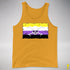Nonbinary Pride Pirate Flag Premium Tank Top - Gold