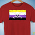 Nonbinary Pride Pirate Flag Premium Unisex T-Shirt - Red