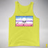 Bigender Pride Pirate Flag Premium Tank Top - Neon Yellow