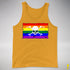 LGBTQ Rainbow Pride Pirate Flag Premium Tank Top - Gold
