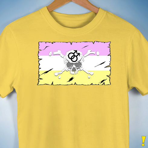 Twink Pride Pirate Flag Premium Unisex T-Shirt - Yellow