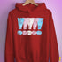 Transgender Pride Exclamation Points Hoodie - Red