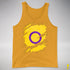 Intersex Pride Flag Ripped Reveal Premium Tank Top - Gold