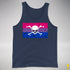 Bisexual Pride Pirate Flag Premium Tank Top - Navy
