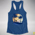 Demisexual Pride Hammock Summer Beach Sunset Racerback Tank - Royal