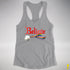 Believe LGBTQ Gilbert Baker Pride Jingle Bell Racerback Tank - Heather Grey