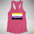 Nonbinary Pride Pirate Flag Racerback Tank - Hot Pink