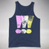 Twink Pride Grunge Exclamation Points Premium Tank Top - Navy Heather