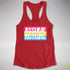 Assume Nothing Pansexual Pride Flag Racerback Tank - Red