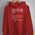 Queer Definition Hoodie - Red