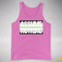 Assume Nothing Agender Pride Flag Premium Tank Top - Neon Pink