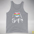 Pride Sloth Pansexual Flag Sunglasses Premium Tank Top - Grey Heather