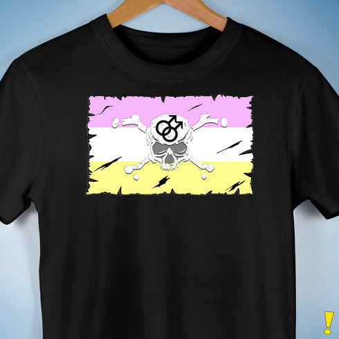 Twink Pride Pirate Flag Premium Unisex T-Shirt - Black