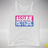 Assume Nothing Bisexual Pride Flag Premium Tank Top - White