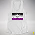 Asexual Pride Pirate Flag Racerback Tank - White