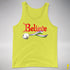 Believe Genderqueer Pride Jingle Bell Premium Tank Top - Neon Yellow