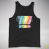 Queer Pride Grunge Exclamation Points Premium Tank Top - Black
