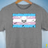 Transgender Pride Pirate Flag Premium Unisex T-Shirt - Grey Heather