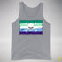 Gay Male Pride Pirate Flag Premium Tank Top - Grey Heather