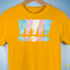 Transgender Pride Exclamation Points Premium Unisex T-Shirt - Gold