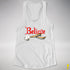 Believe Bear Pride Jingle Bell Racerback Tank - White