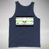 Agender Pride Pirate Flag Premium Tank Top - Navy