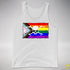 LGBTQ Progress Pride Pirate Flag Premium Tank Top - White