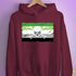 Aromantic Pride Pirate Flag Hoodie - Maroon