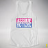 Assume Nothing Bisexual Pride Flag Racerback Tank - White