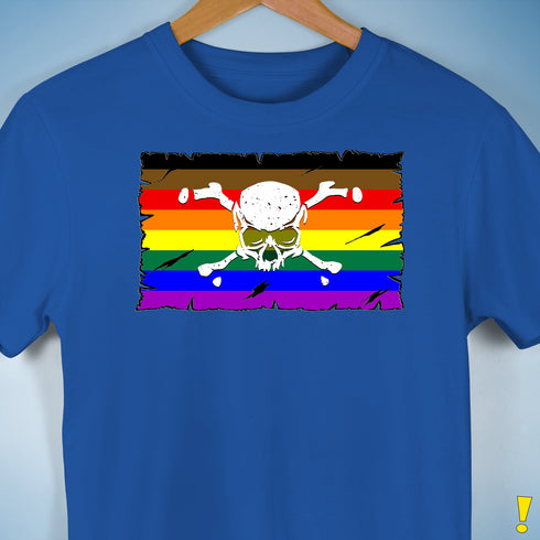 Philly LGBTQ Pride Pirate Flag Premium Unisex T-Shirt - Royal Blue