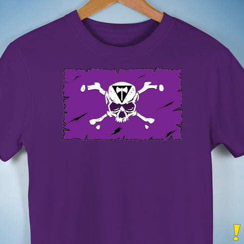 Lesbian Labrys Pride Pirate Flag Premium Unisex T-Shirt - Purple