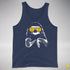 Pride Sloth Intersex Flag Sunglasses Premium Tank Top - Navy Heather