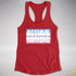 Assume Nothing Bigender Pride Flag Racerback Tank - Red