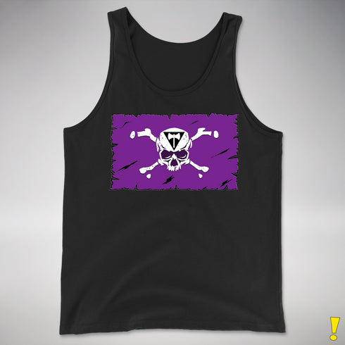 Lesbian Labrys Pride Pirate Flag Premium Tank Top - Black