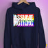 Assume Nothing LGBTQ Progress Pride Flag Hoodie - Navy