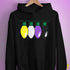 Nonbinary Pride Christmas Lights Hoodie - Black